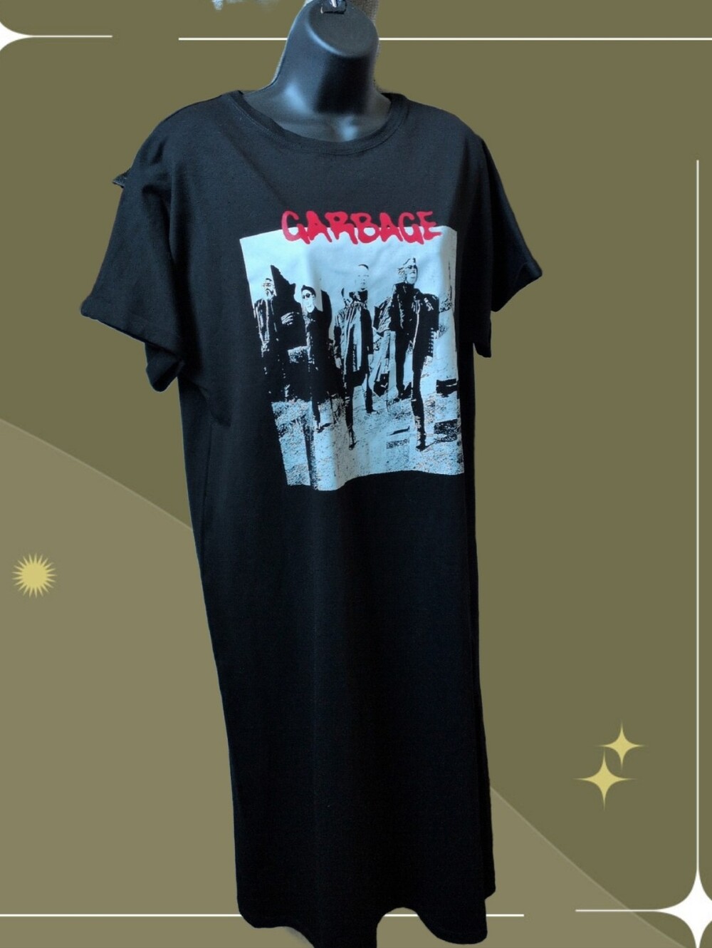 ✨ Nwt Blackmilk X Manhead Garbage Band Tee Dress Size M